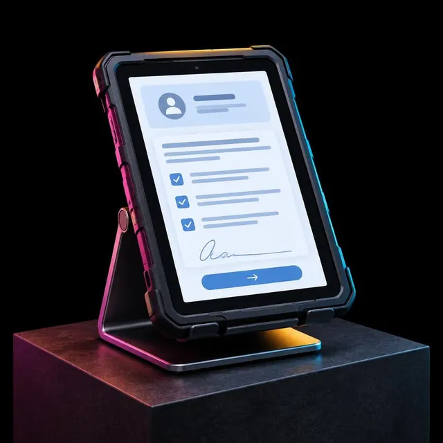 Sample photo: Digital consent tablet kit