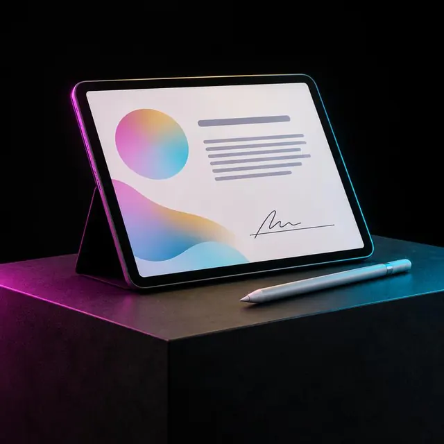 Sample photo: E-signature service