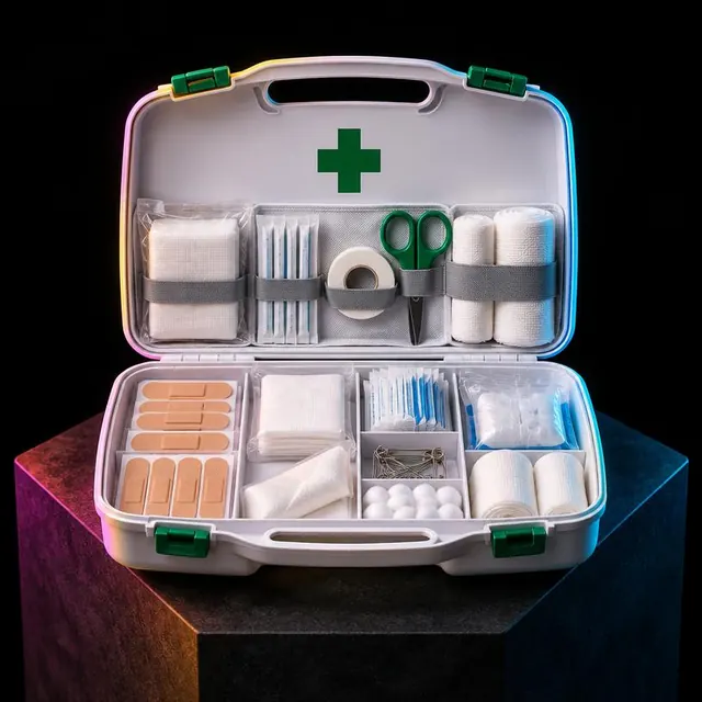 Sample photo: Home first aid kit