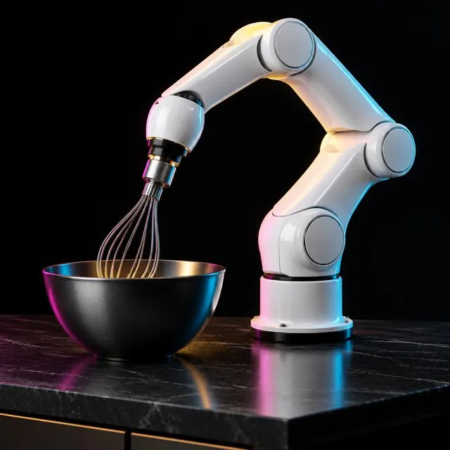 Sample photo: Kitchen robot arm hire (concept)