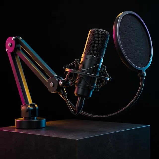 Sample photo: USB podcast microphone