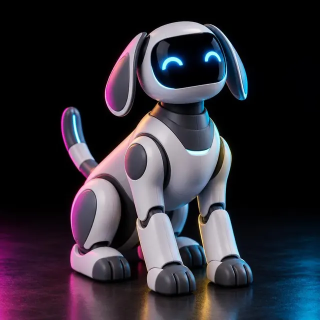 Sample photo: Robot pet — monthly hire