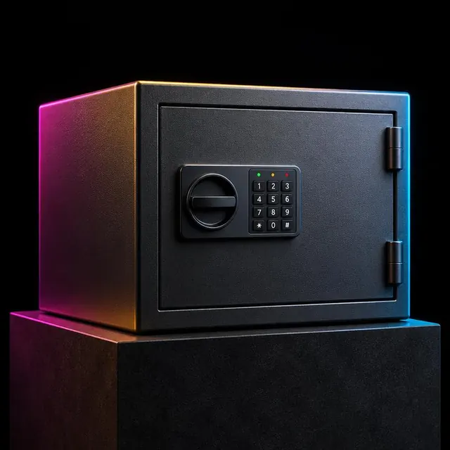 Sample photo: Lockable records cabinet