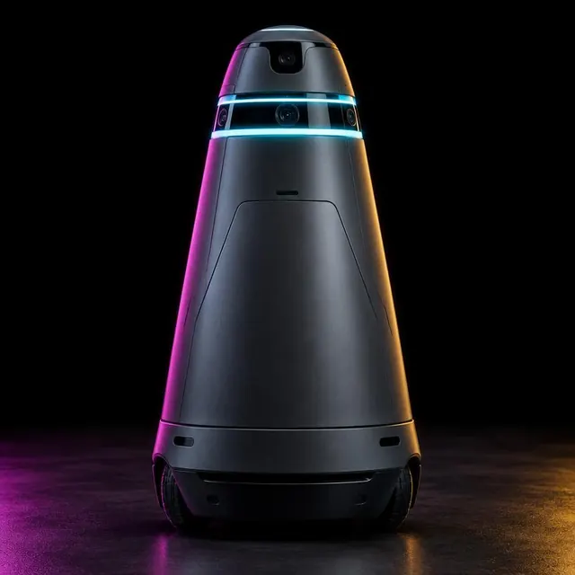 Sample photo: Security patrol robot hire (concept)